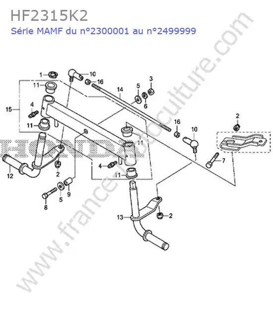 Essieu avant HONDA HF2315K2