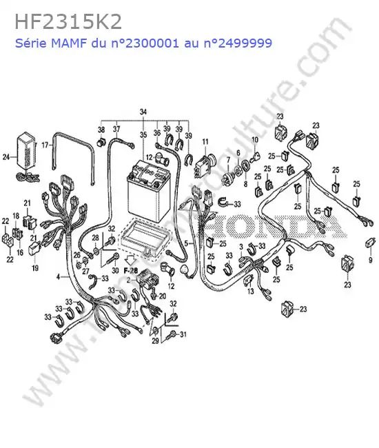 Electricite HONDA HF2315K2