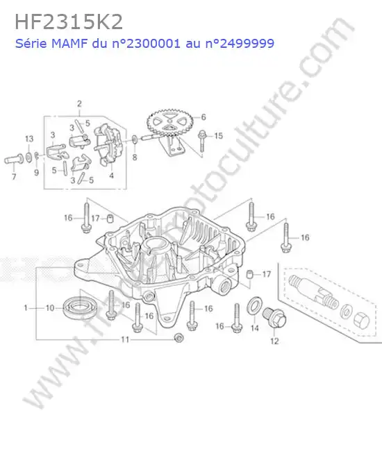 Carter huile HONDA HF2315K2