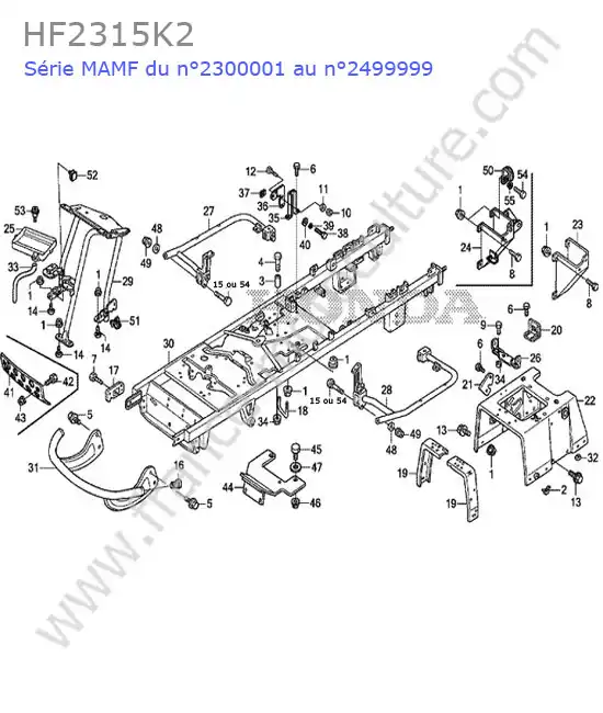 Chassis HONDA HF2315K2