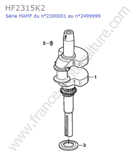 Vilebrequin HONDA HF2315K2
