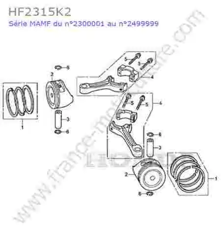HONDA - HF2315K2 : Piston / bielle
