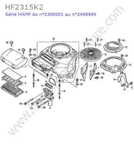 HONDA - HF2315K2 : Filtre air