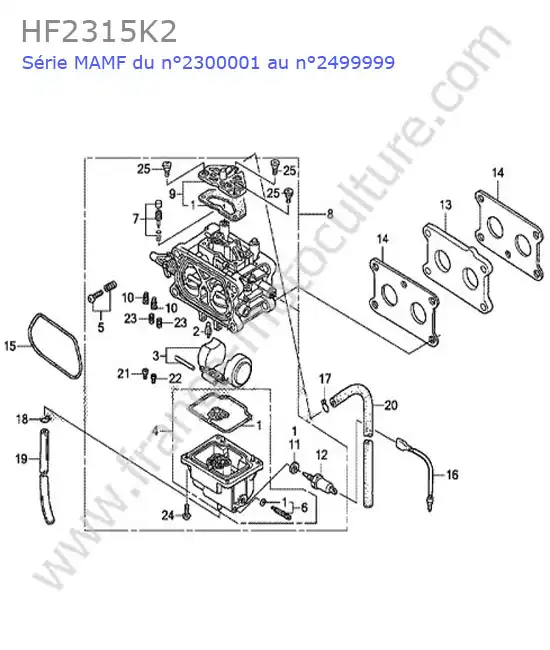 Carburateur HONDA HF2315K2