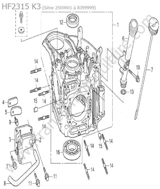 Bloc moteur HONDA HF2315K3