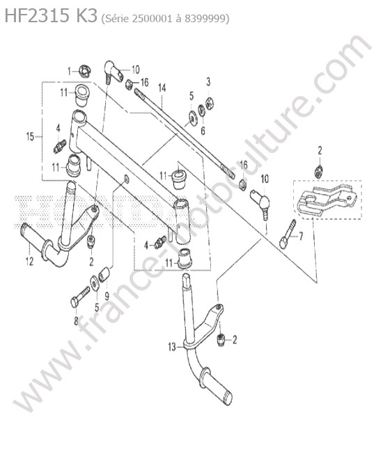 Essieu avant HONDA HF2315K3