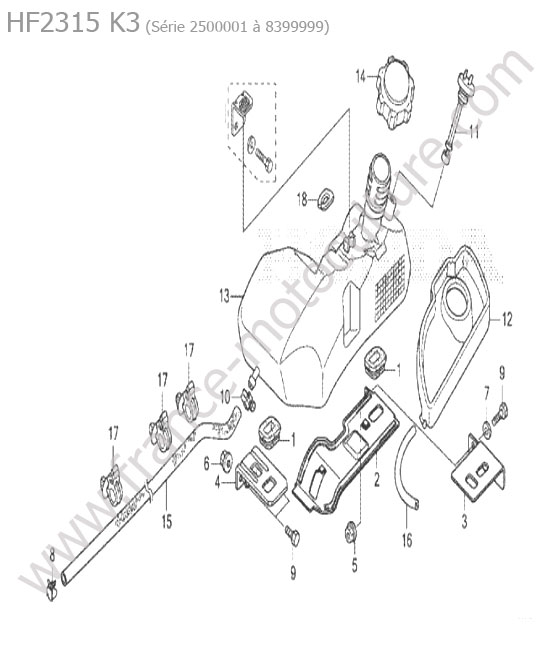 Reservoir HONDA HF2315K3