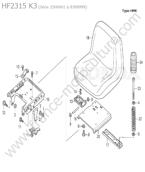 Siege HME HONDA HF2315K3