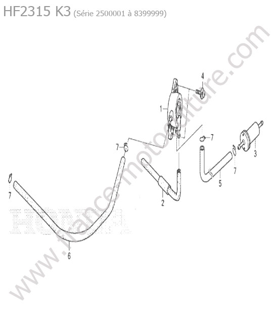 Pompe a essence - filtre HONDA HF2315K3