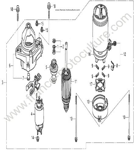 Demarreur HONDA HF2317