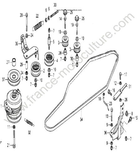 Systeme d avancement HONDA HF2317