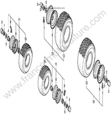 Roues et pneus HONDA HF2317