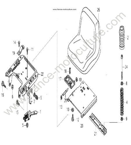 Siege HONDA HF2317