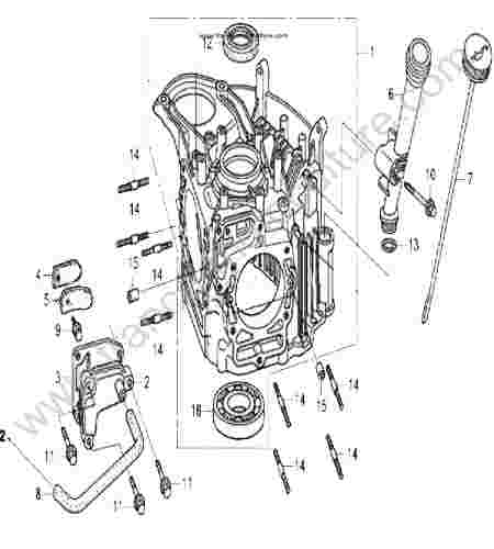 HONDA - HF2317 : Bloc moteur