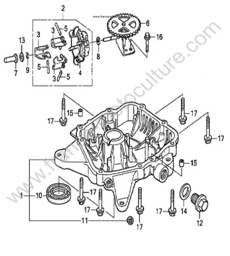 Carter inférieur HONDA HF2317