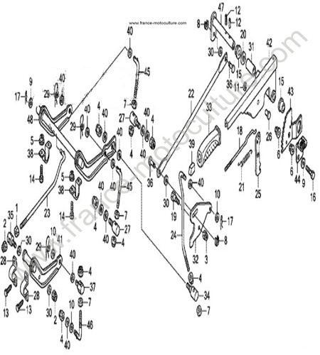 Systeme de relevage HONDA HF2317