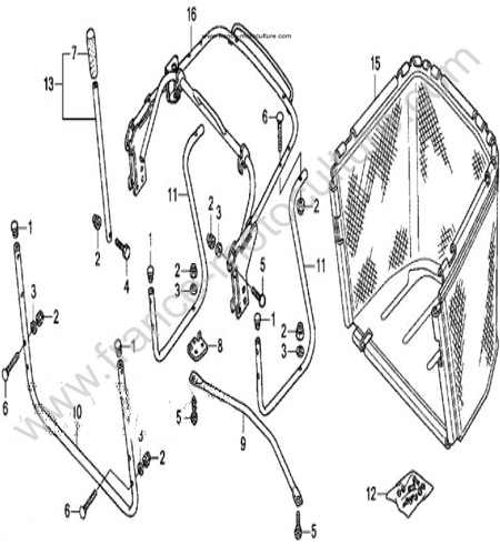 Chassis de bac HONDA HF2317