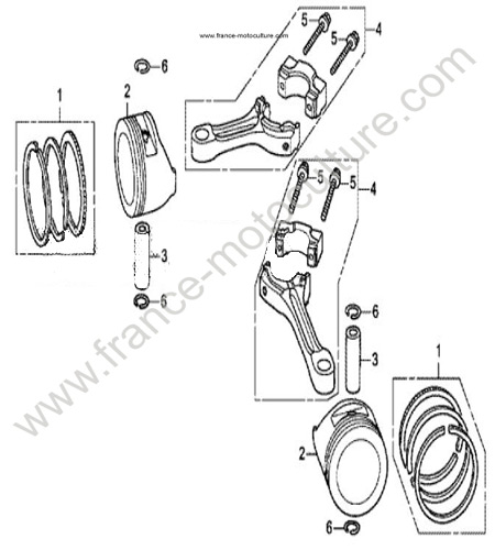 Pistons - Bielles HONDA HF2317