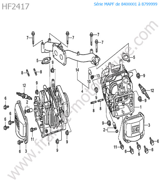 Cylindre HONDA HF2417