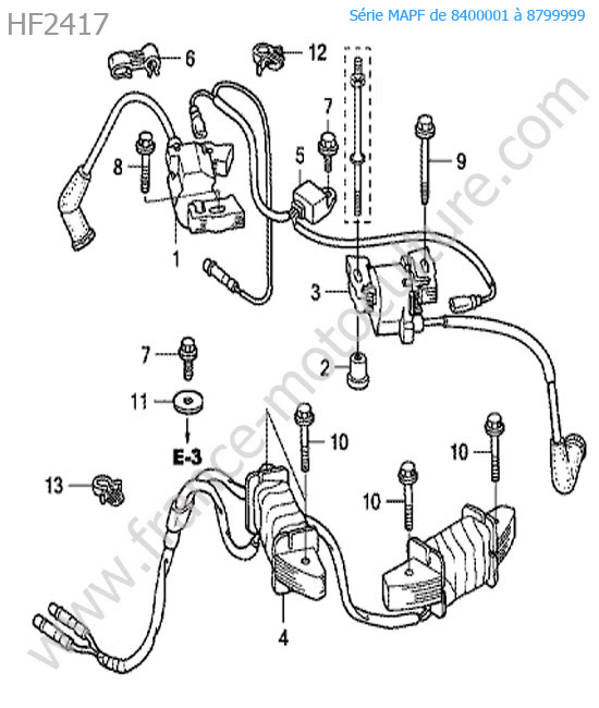 Bobine allumage HONDA HF2417