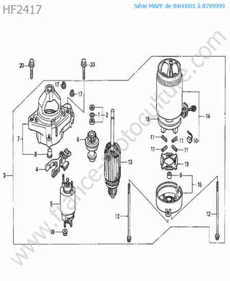 HONDA - HF2417 : Demarreur