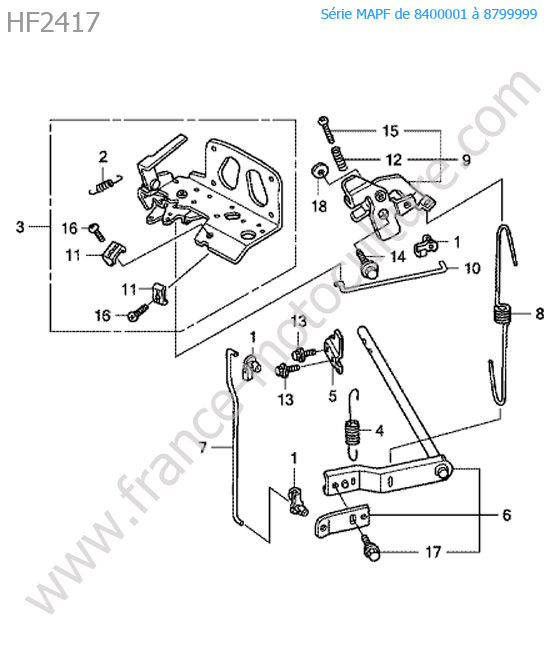 Systeme regulateur HONDA HF2417