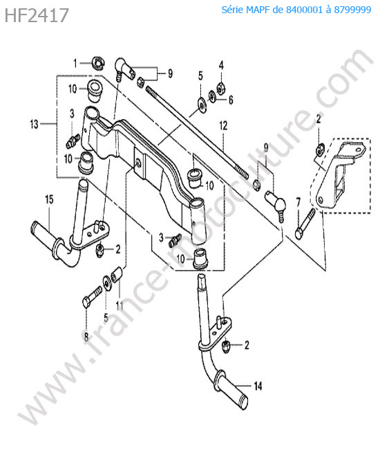Essieu avant HONDA HF2417