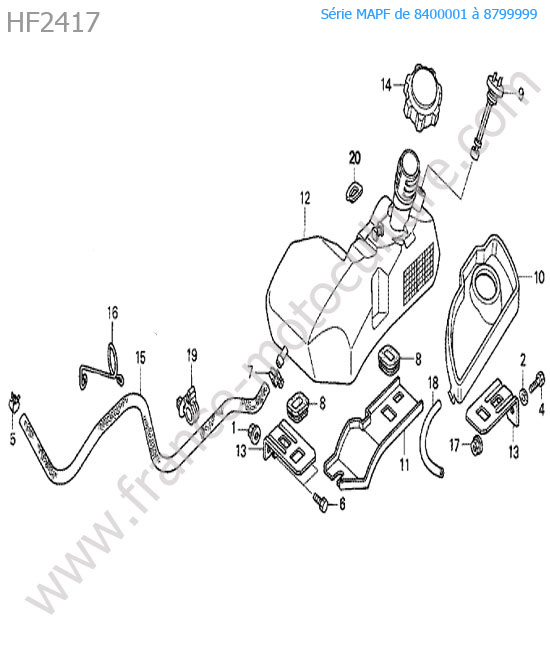 Reservoir HONDA HF2417