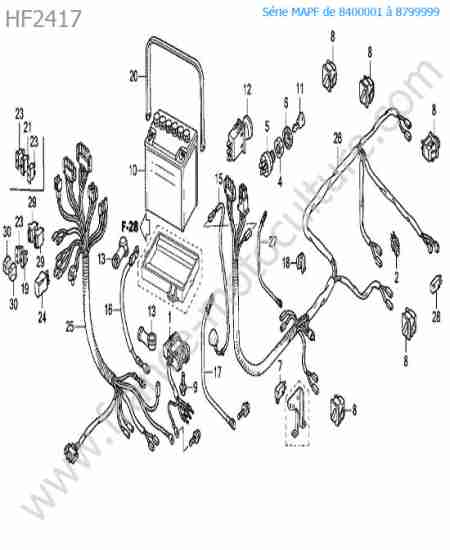 HONDA - HF2417 : Systeme electrique