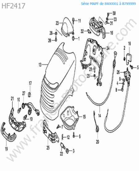 HONDA - HF2417 : Capot