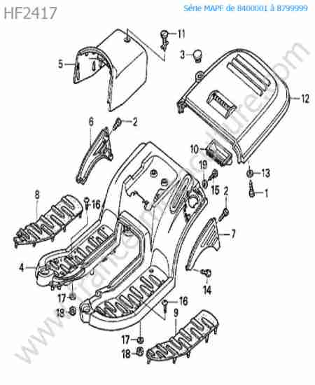 HONDA - HF2417 : Marche pied