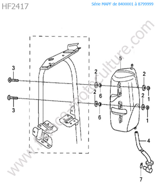 Reservoir air HONDA HF2417