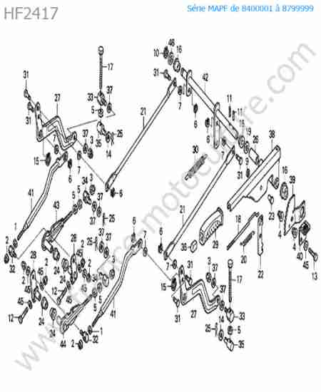 HONDA - HF2417 : Relevage coupe