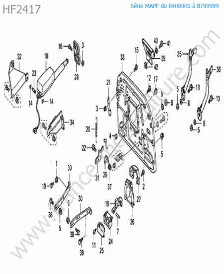 HONDA - HF2417 : Support bac
