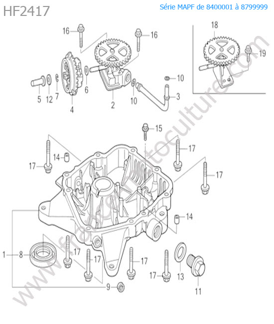 Carter huile HONDA HF2417