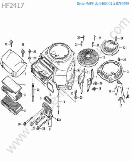 HONDA - HF2417 : Filtre a air