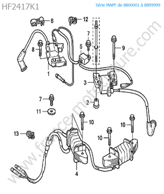 Bobines allumage HONDA HF2417K1
