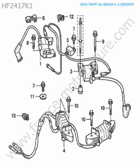 HONDA - HF2417K1 : Bobines allumage