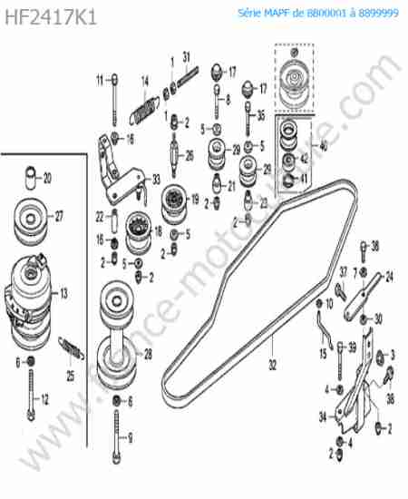 HONDA - HF2417K1 : Courroie avancement