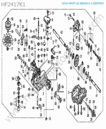 HONDA - HF2417K1 : Boite vitesses