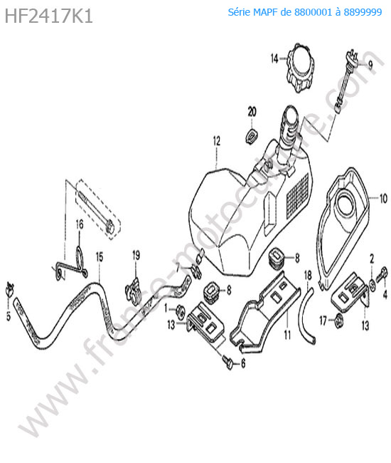 Reservoir HONDA HF2417K1