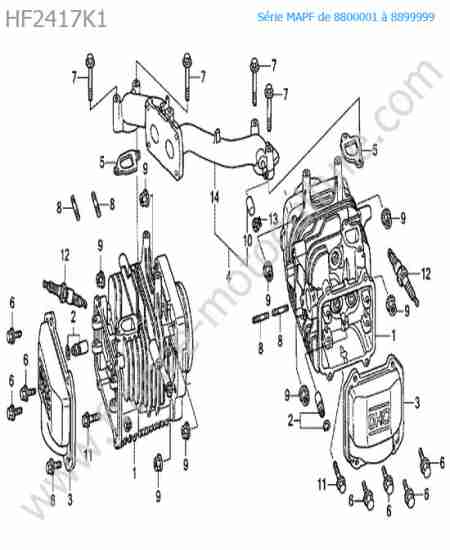 HONDA - HF2417K1 : Cylindre