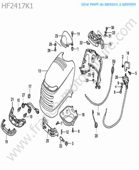HONDA - HF2417K1 : Capot