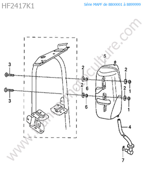 Reservoir air HONDA HF2417K1