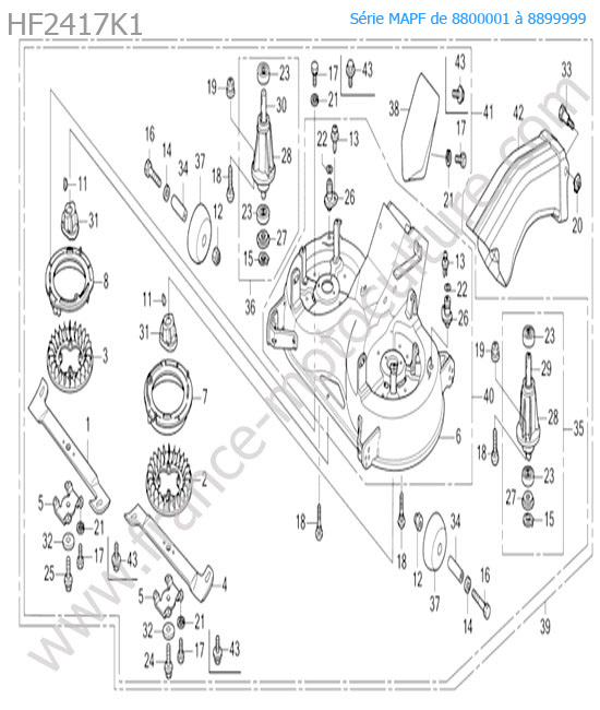 Plateau coupe HONDA HF2417K1