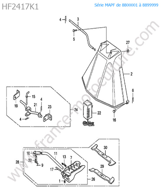 Deflecteur HONDA HF2417K1