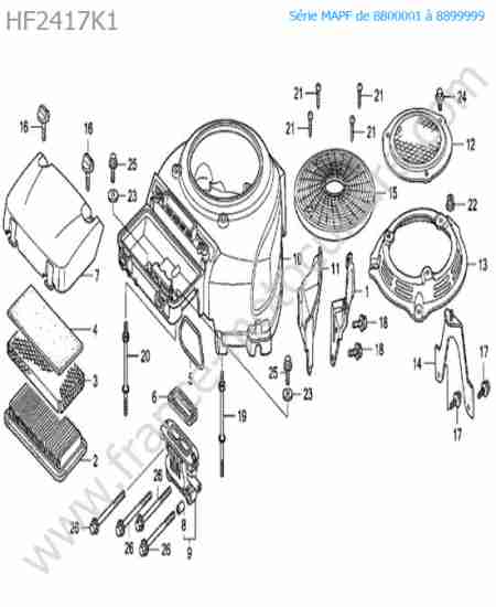 HONDA - HF2417K1 : Filtre a air