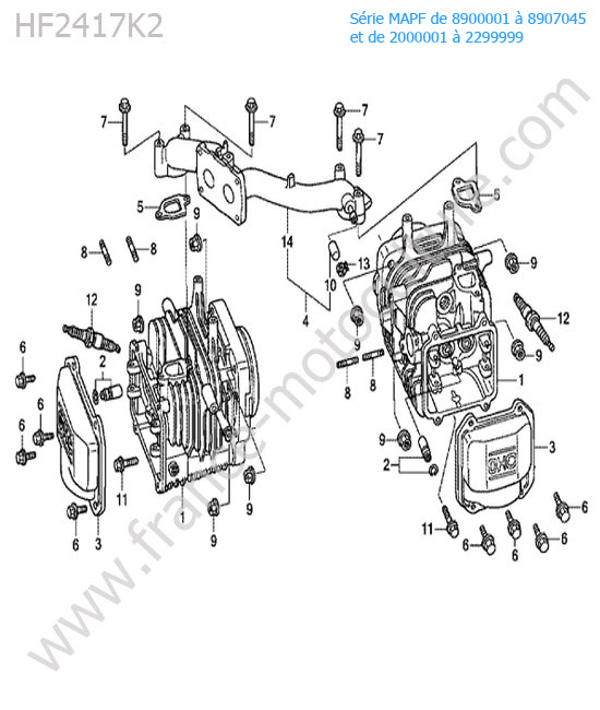 Cylindre HONDA HF2417K2