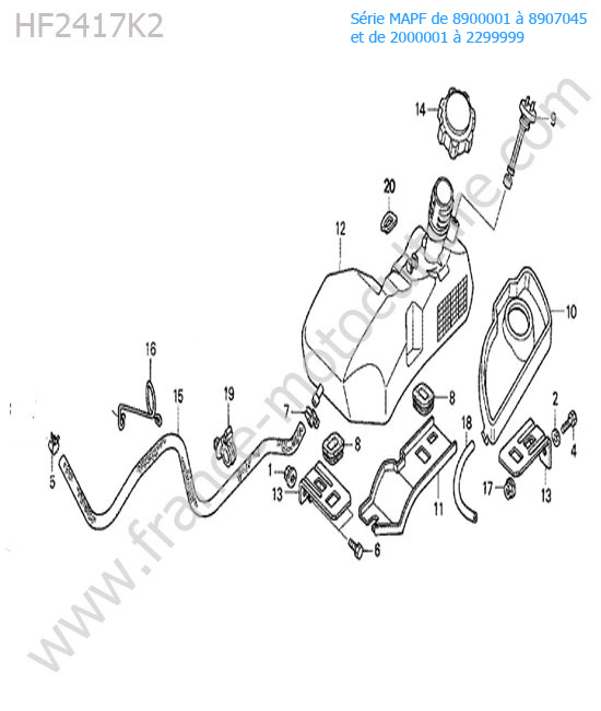 Reservoir HONDA HF2417K2
