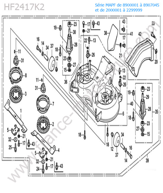 Carter coupe HONDA HF2417K2